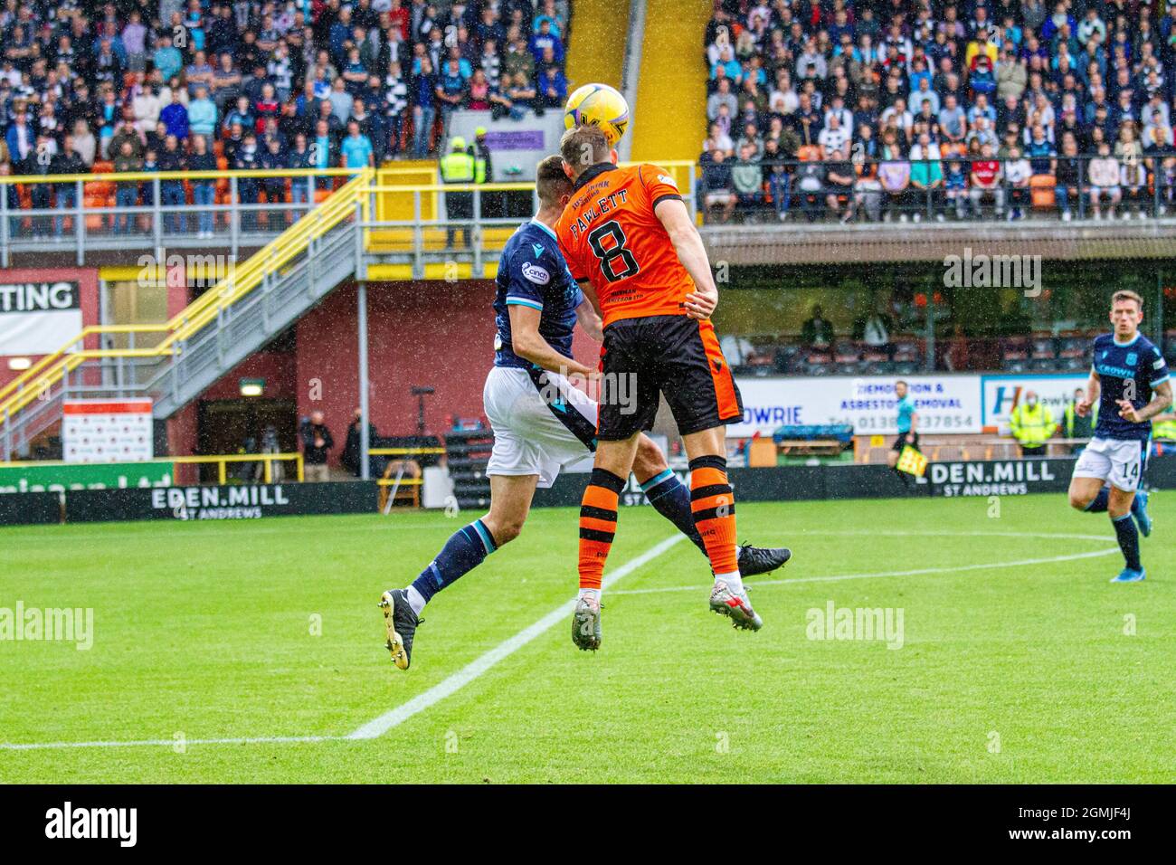 Dundee, Tayside, Schottland, Großbritannien.19. September 2021. Schottische Premiership: Das Dundee Derby. Der FC Dundee United war Gastgeber des FC Dundee im Tannadice Park. Nach einer Blutergüsse in der ersten Halbzeit mit vielen Chancen für beide Seiten eröffnete Dundee United`s Ian Harkes das Tor mit dem einzigen Tor in der 81. Minute und sicherte sich einen 1-0-Sieg gegen ihren alten Rivalen Dundee FC. Kredit: Dundee Photographics/Alamy Live Nachrichten Stockfoto